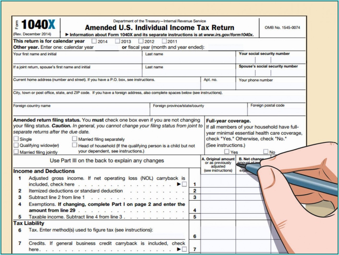 2013 Irs Tax Forms 1040a