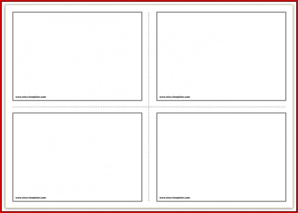 4x6 Index Card Template Word 2013