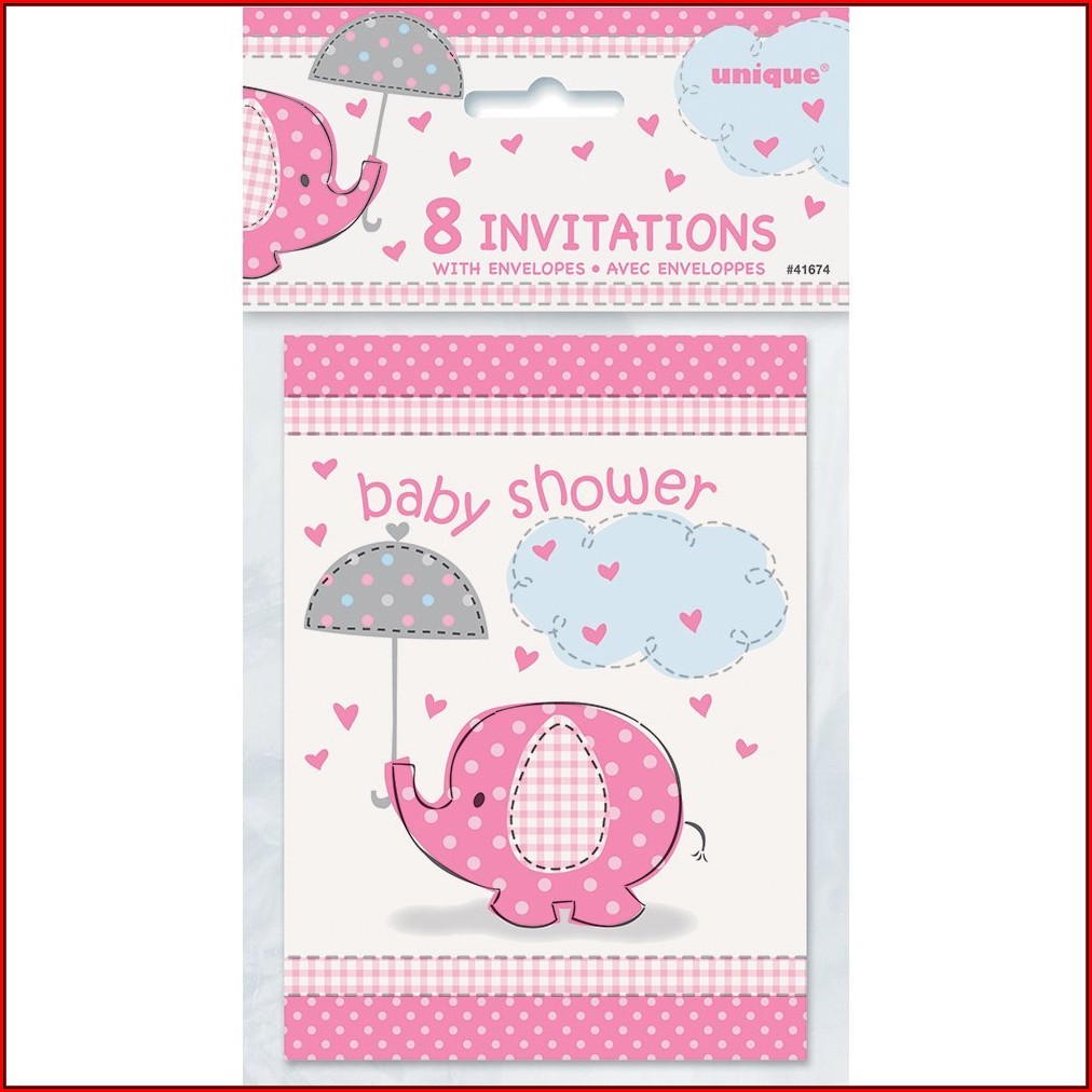 Baby Shower Invitations Girl Walmart