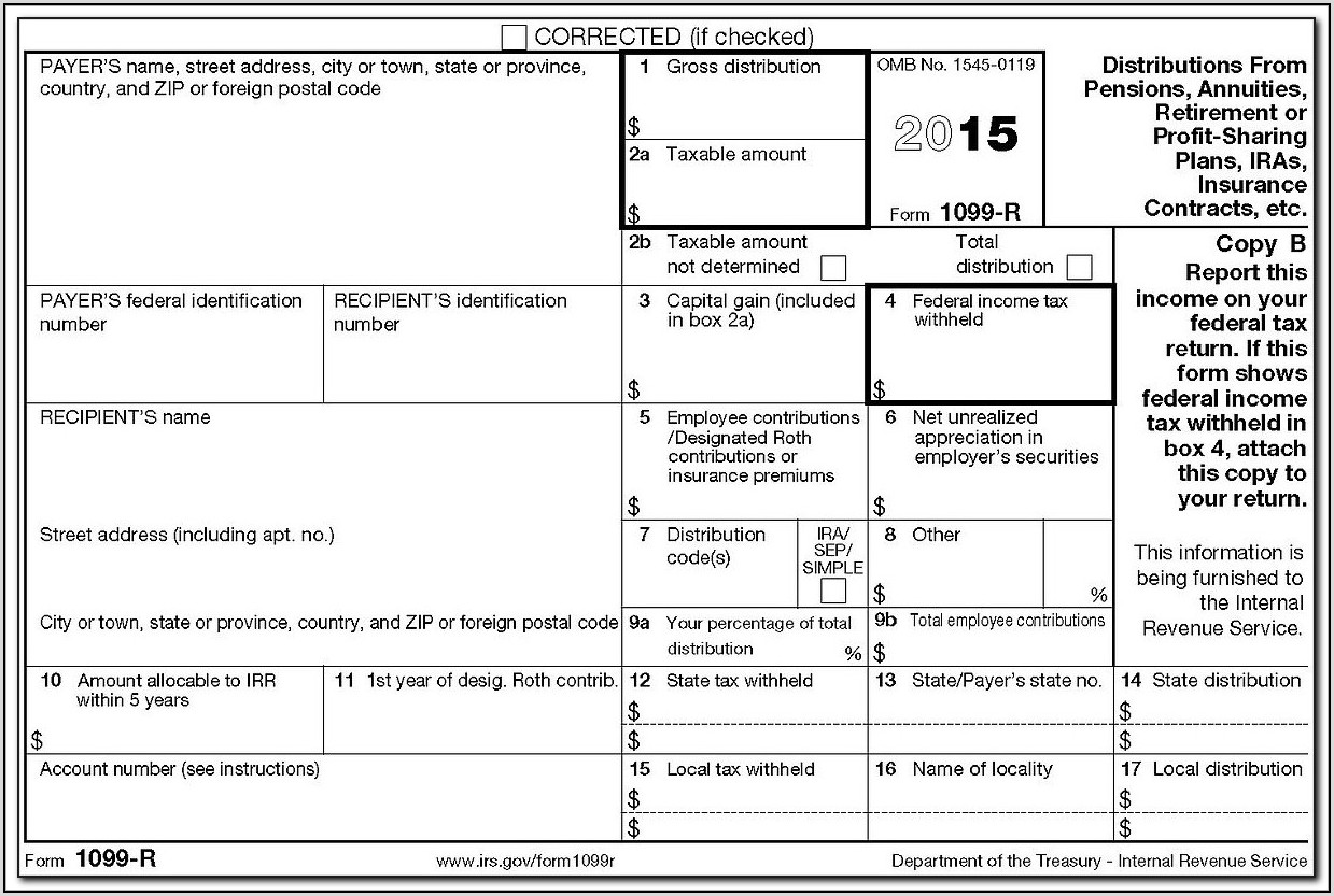 Blank 1099 Forms