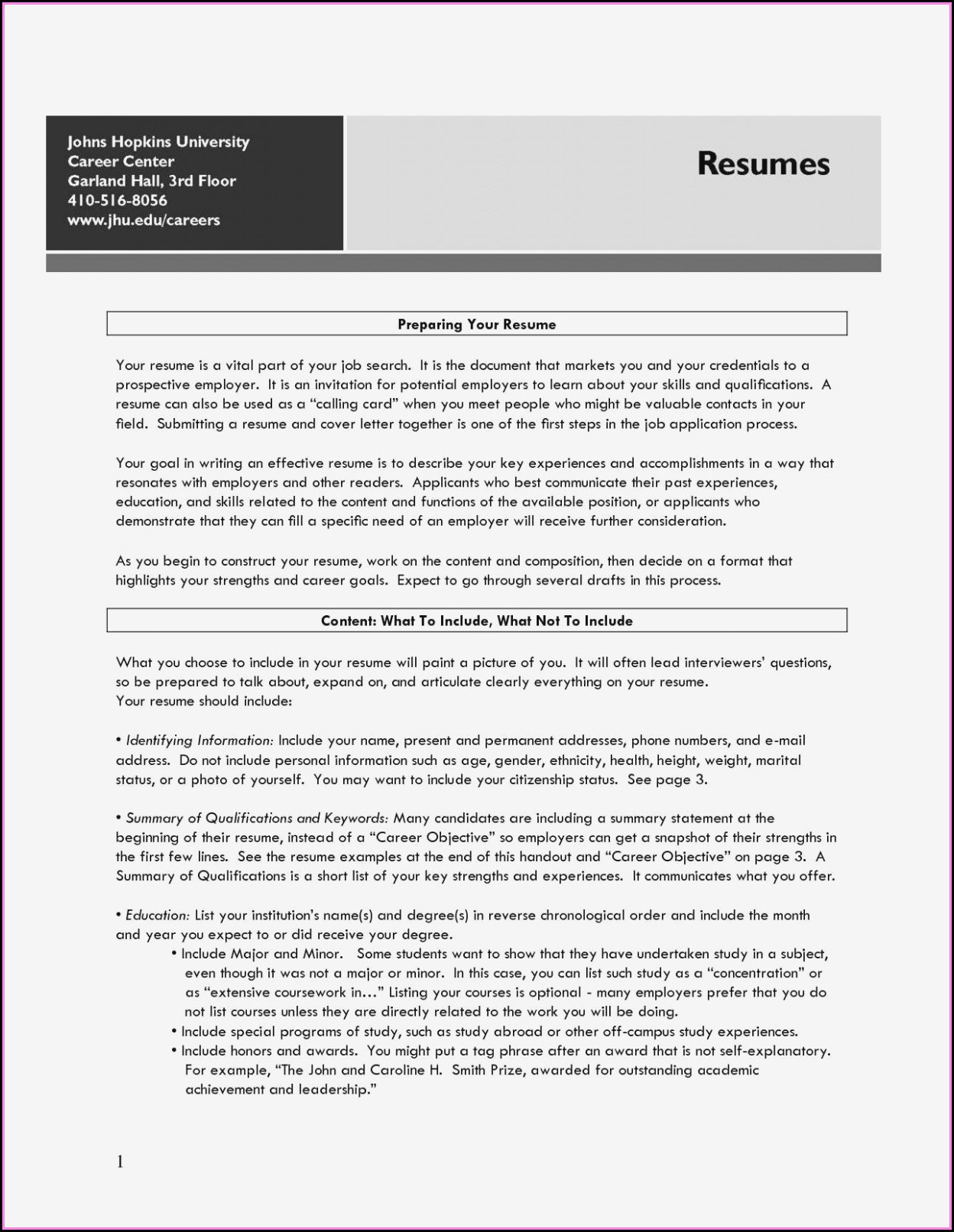 Careerbuilder Resume Format