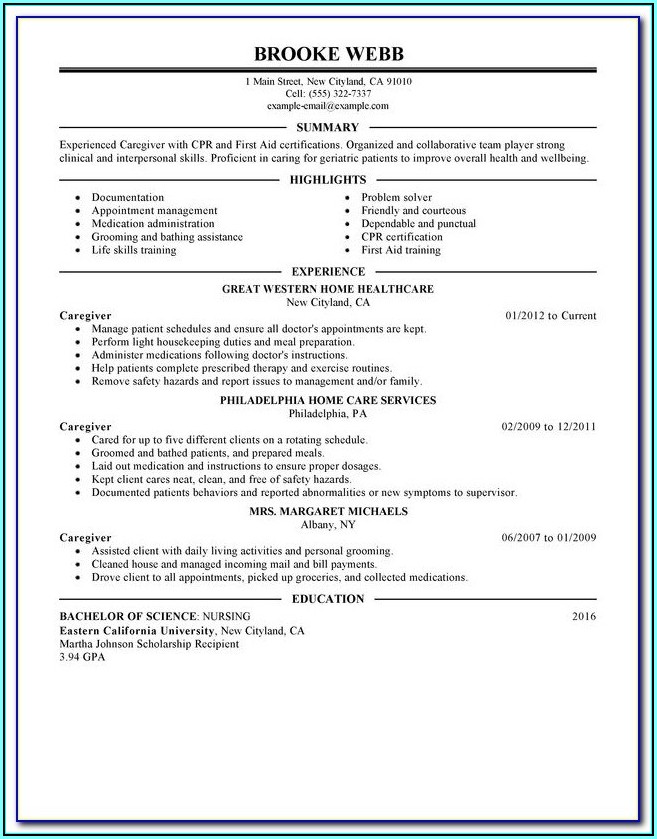 Caregiver Documentation Forms