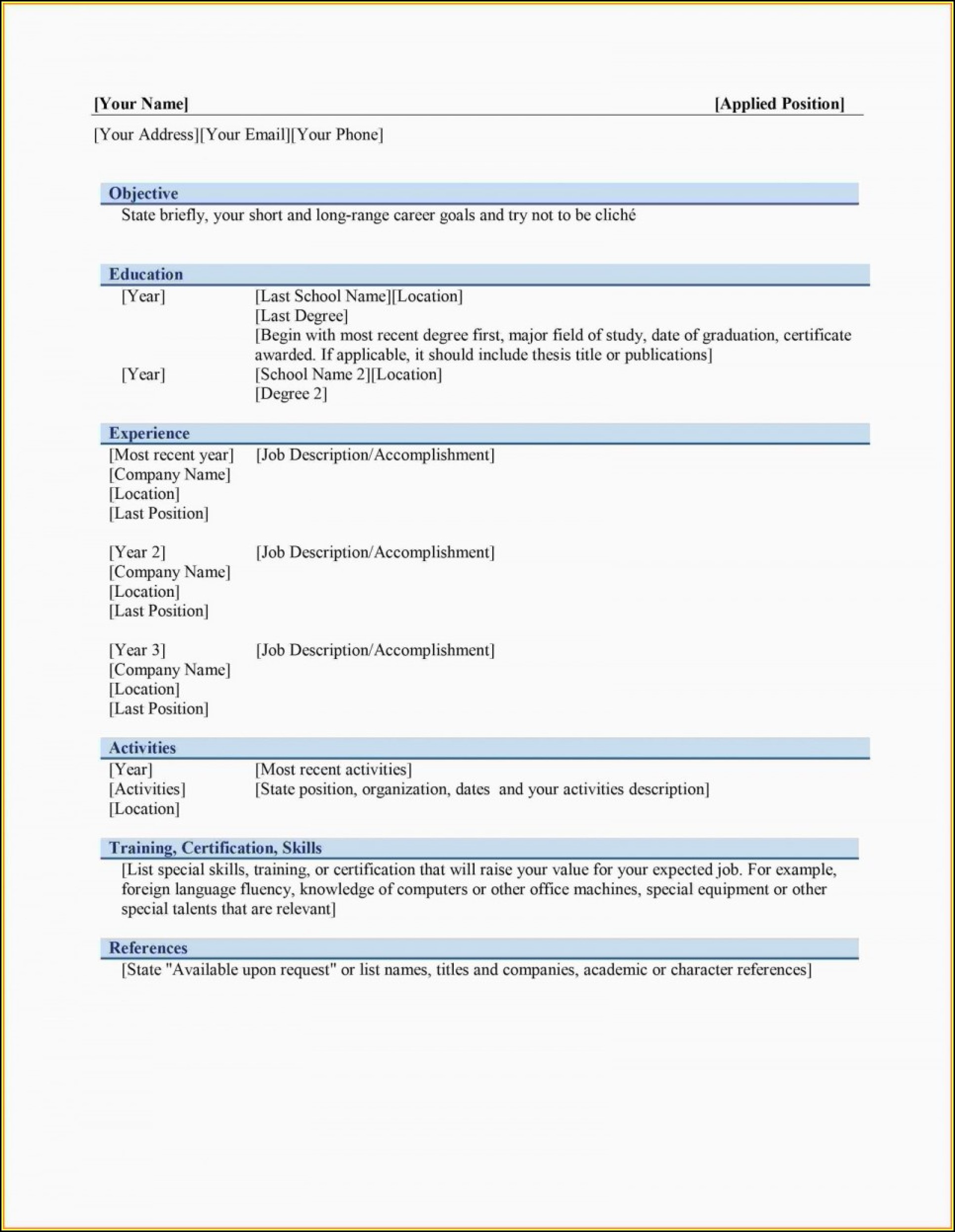 Macbook Pro Resume Template