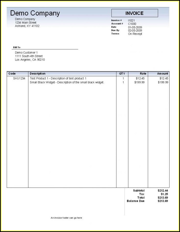 Professional Invoices Template