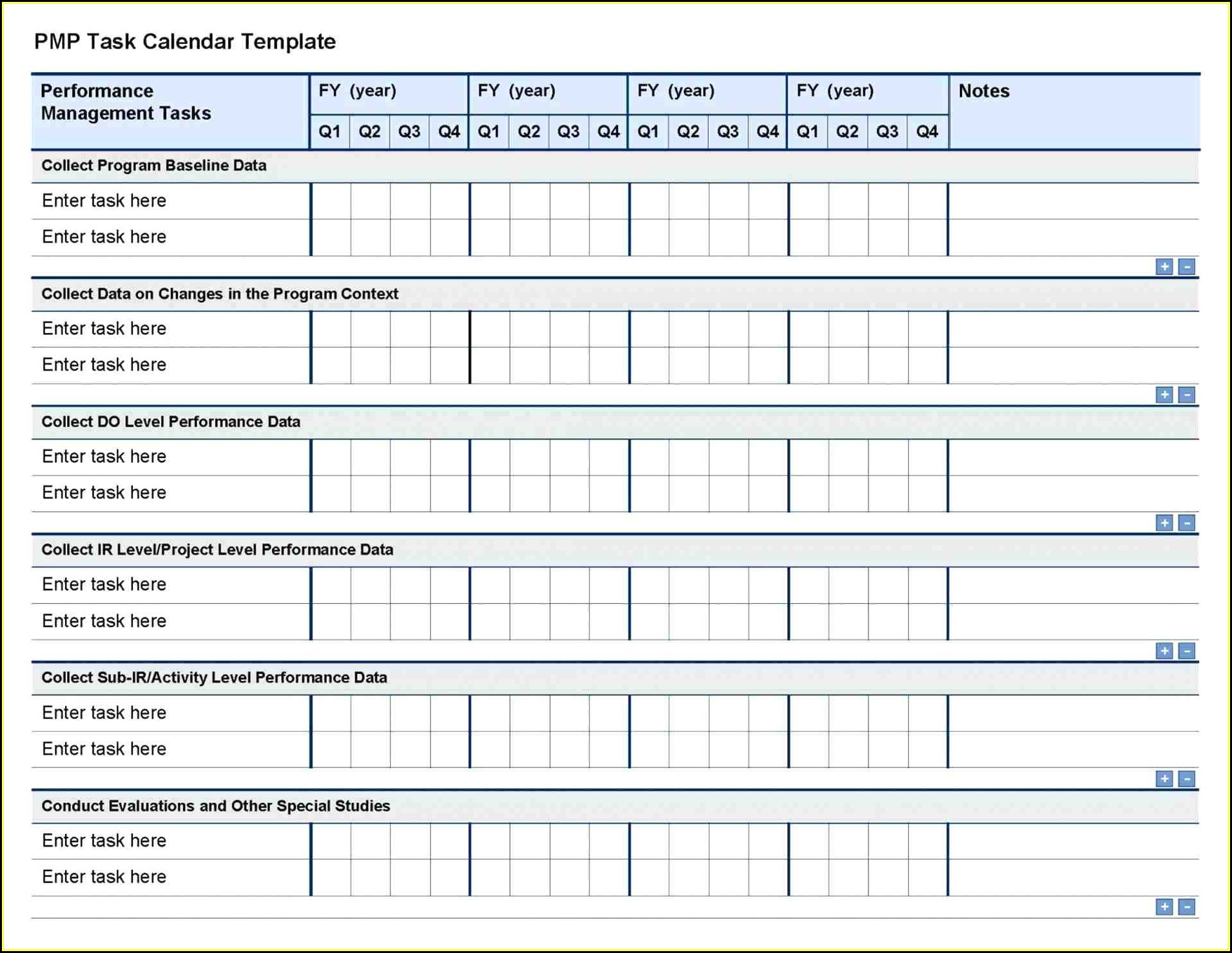 Project Task Template Excel Free