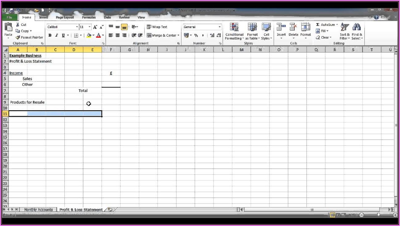 Free Bookkeeping Spreadsheet Using Microsoft Excel