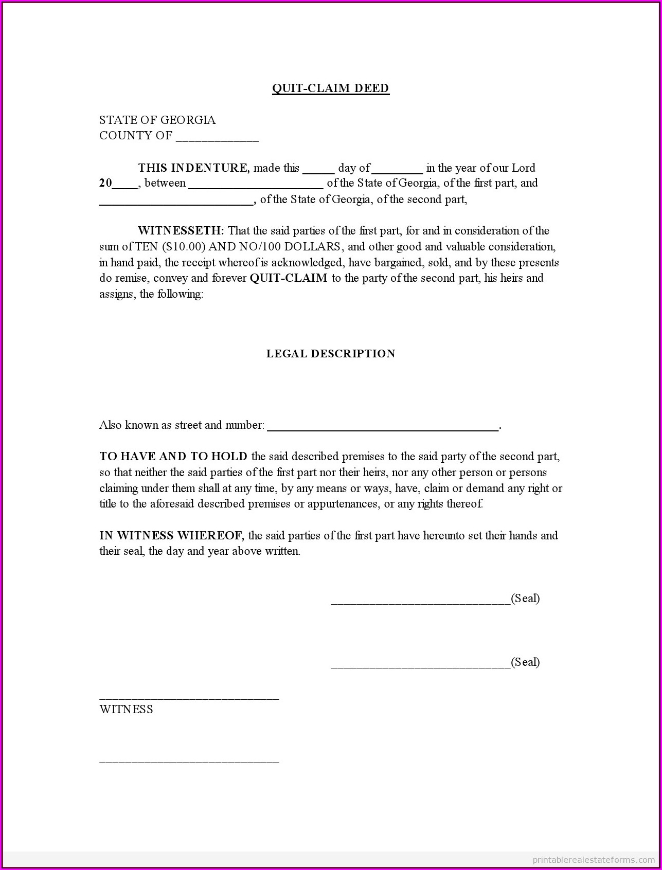 Free Quit Claim Deed Form Texas Form Resume Examples EZVgPyJ2Jk