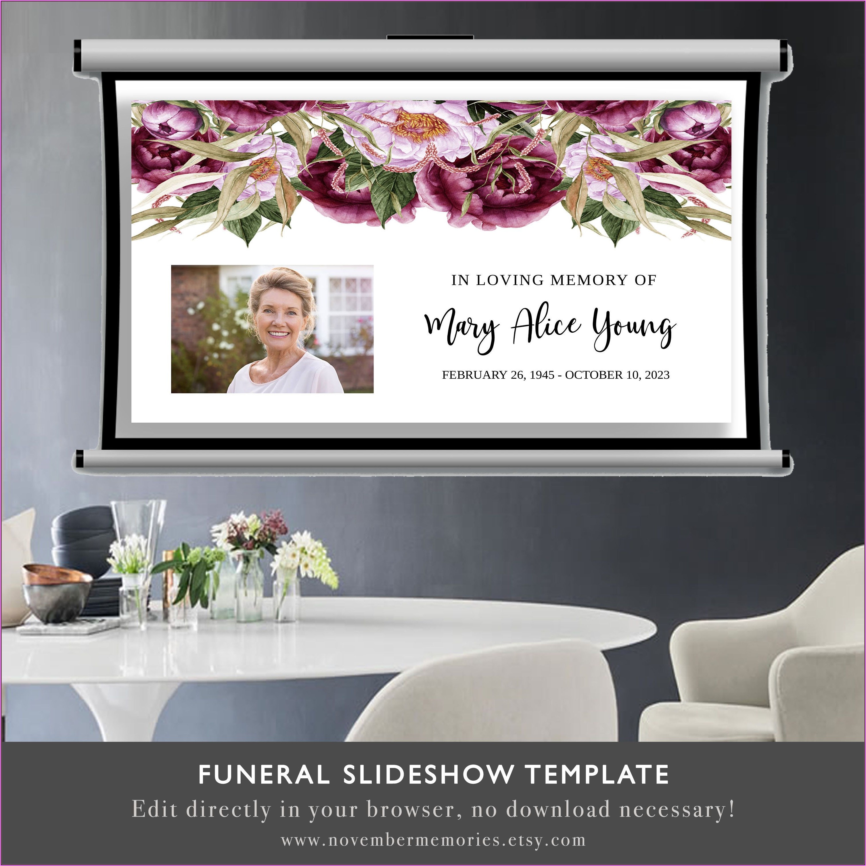 Funeral Photo Slideshow Template