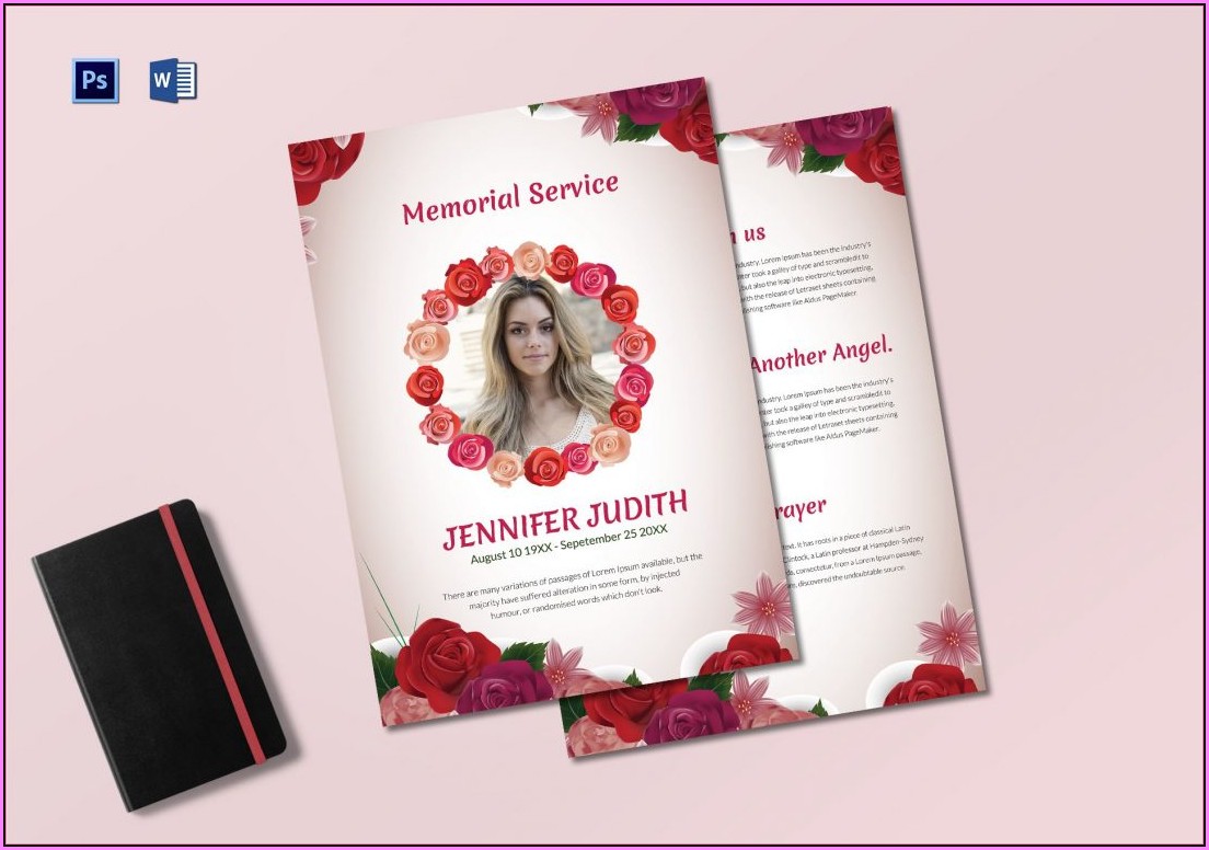 Funeral Service Template Publisher
