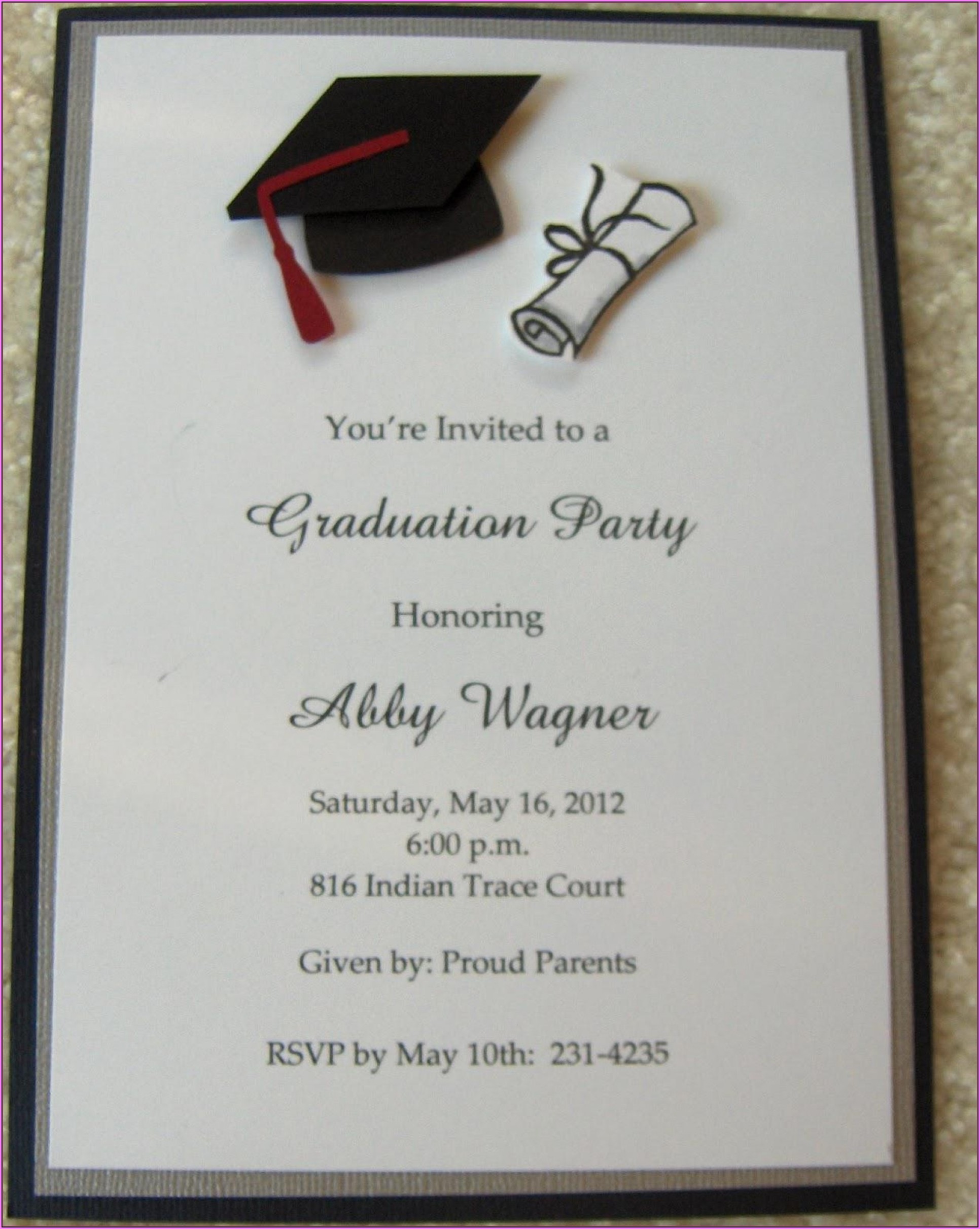 Graduation Party Invitation Templates Free