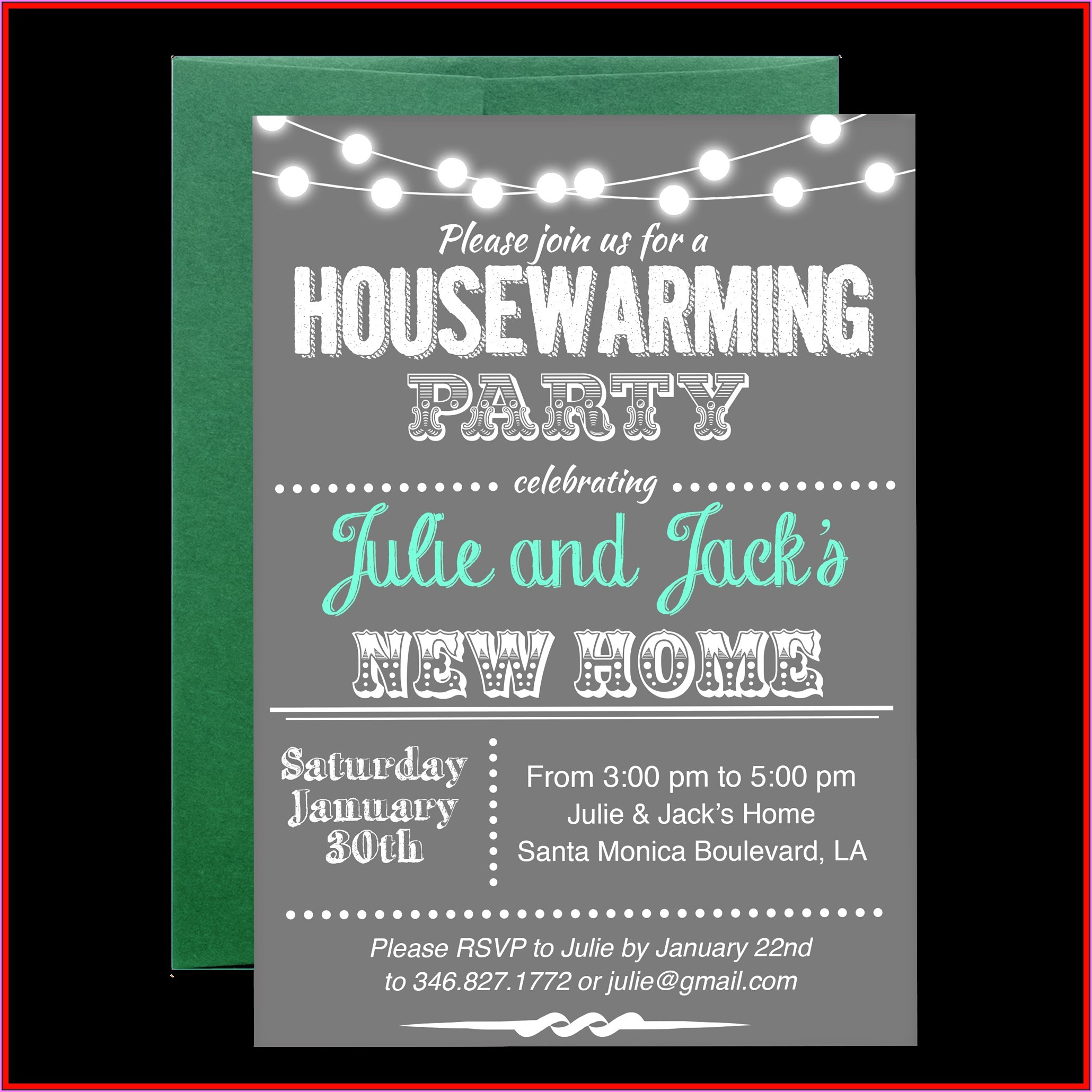 Housewarming Party Invitation Template Free
