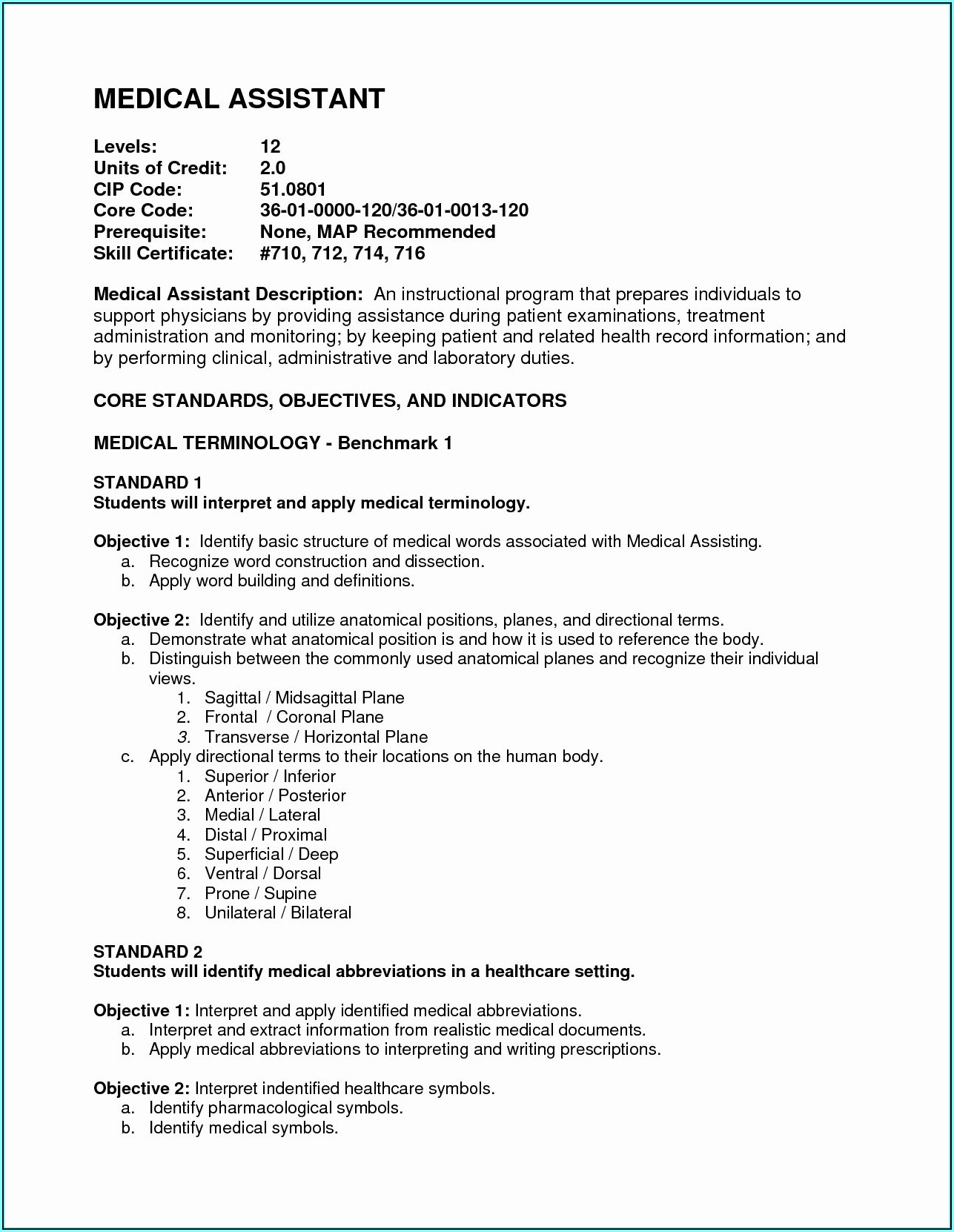 Medical Assistant Resumes Examples