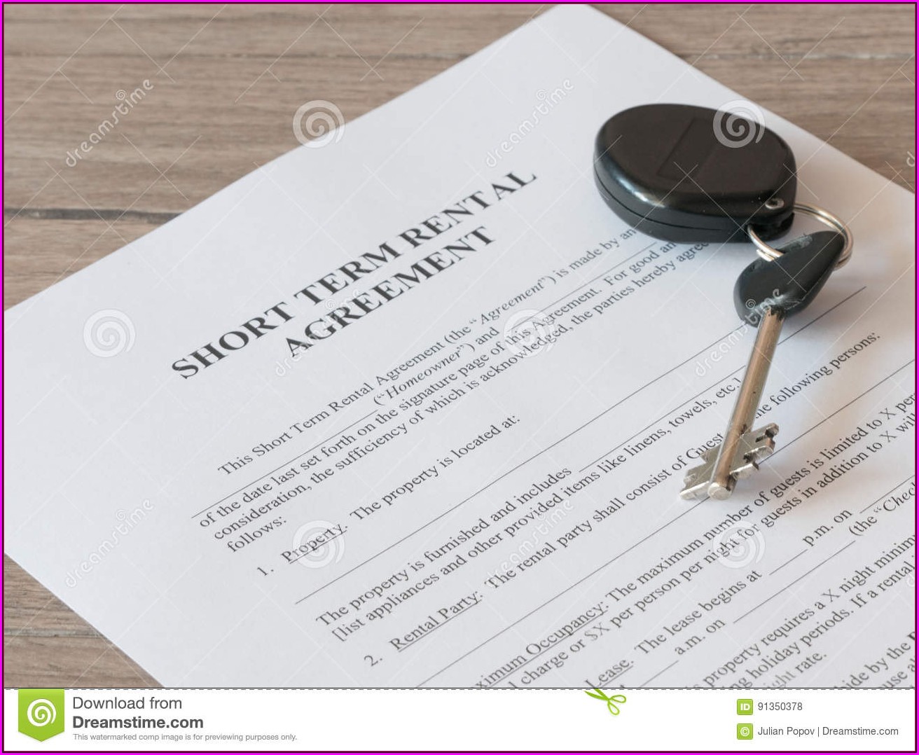 Mortgage Lease Agreement Form