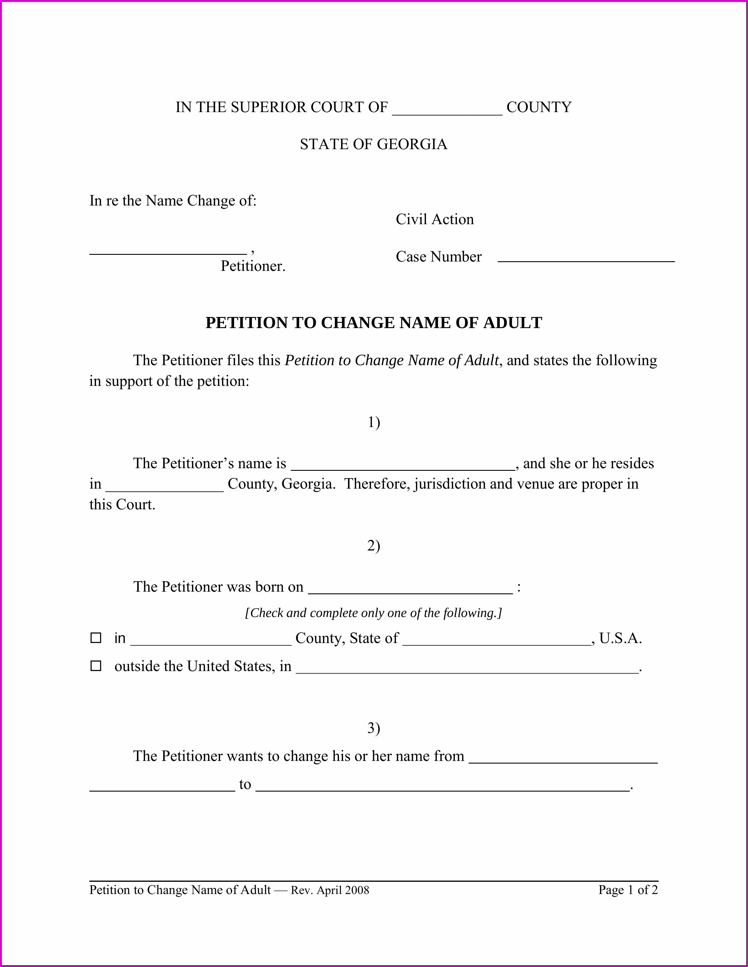 Muscogee County Ga Probate Court Forms