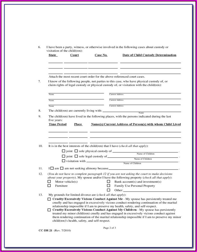 New Mexico Legal Separation Forms