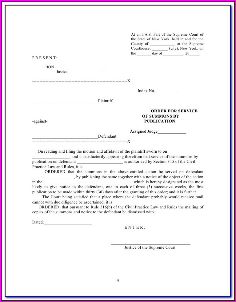 New York Supreme Court Uncontested Divorce Forms