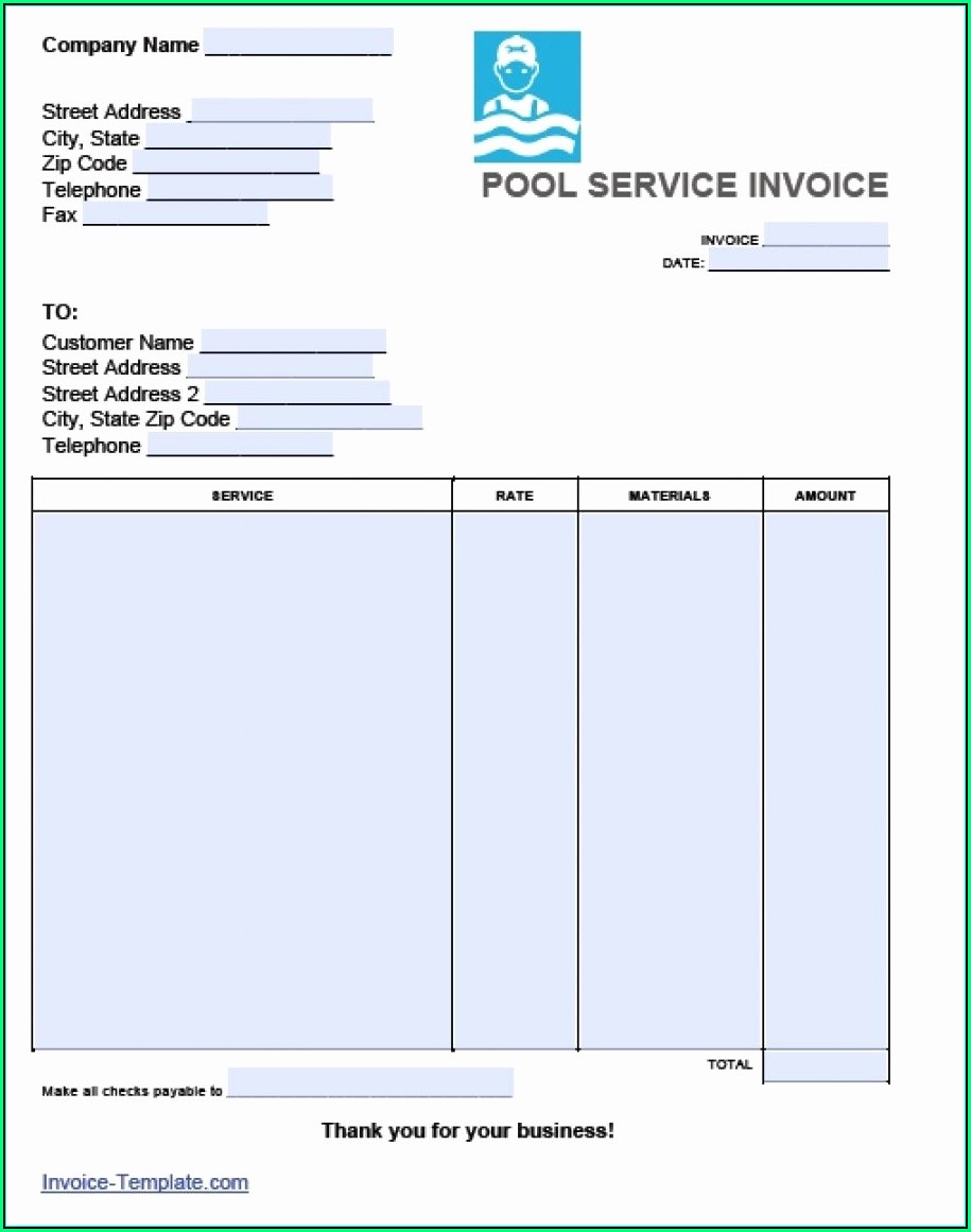 Quickbooks Invoice Template Excel