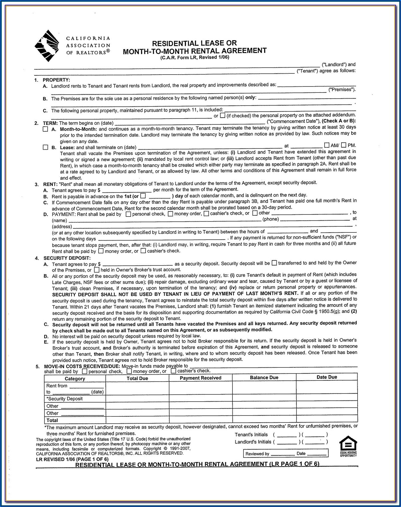 Residential Lease Forms Ny