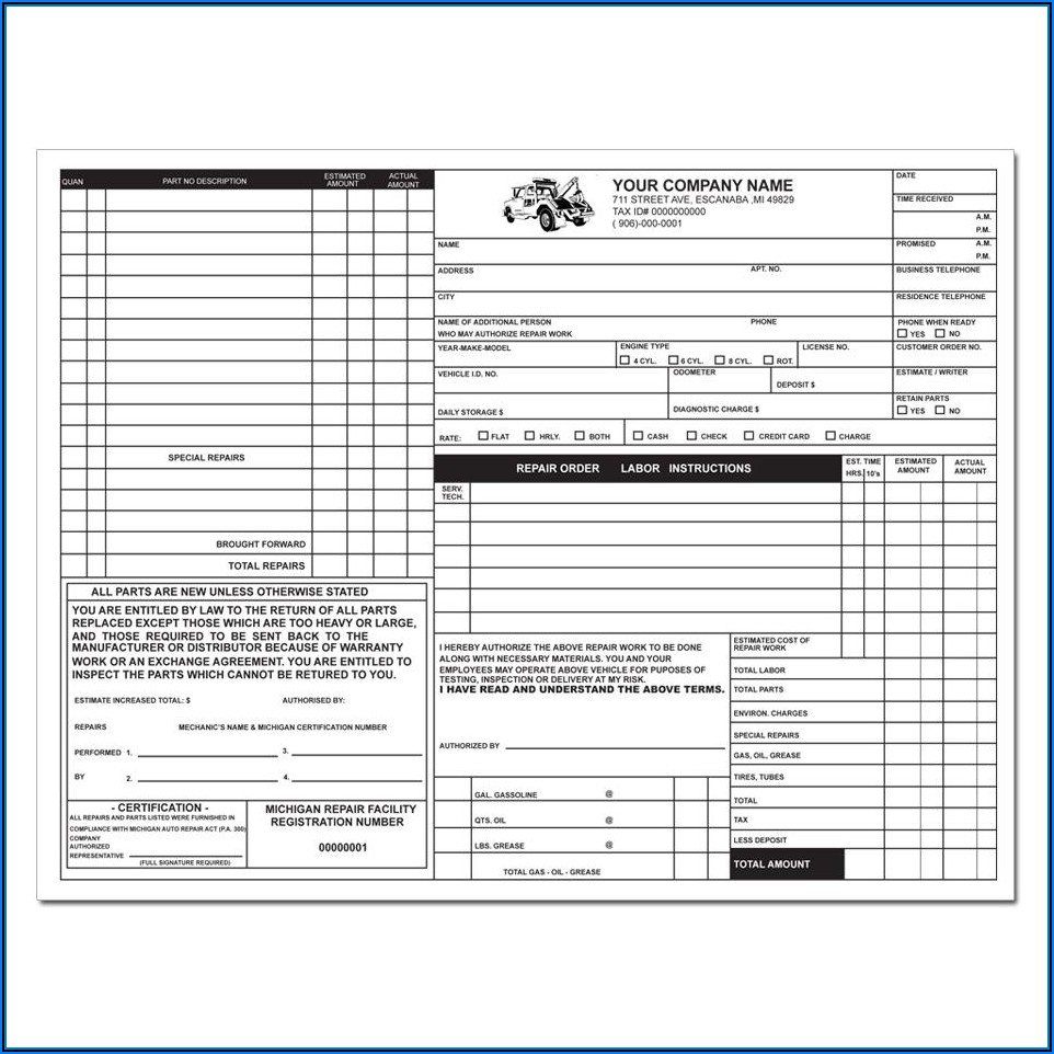 State Of Michigan Vehicle Inspection Form