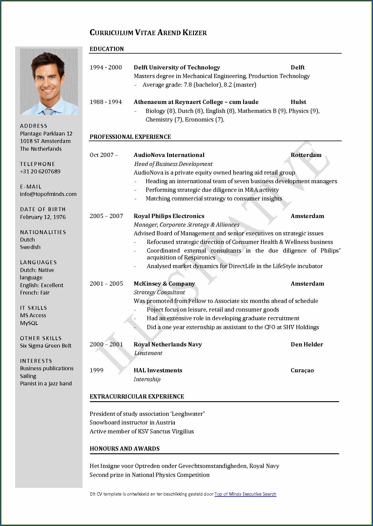 Update Resume Format For Experienced