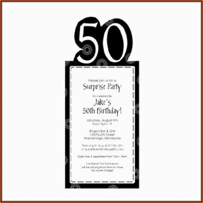 50th Birthday Invitation Templates Free Online