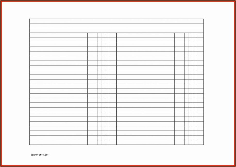 Balance Sheet Account Reconciliation Template Excel