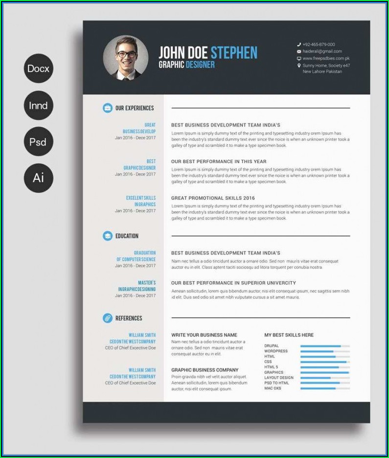 Best Resume Template Download Free