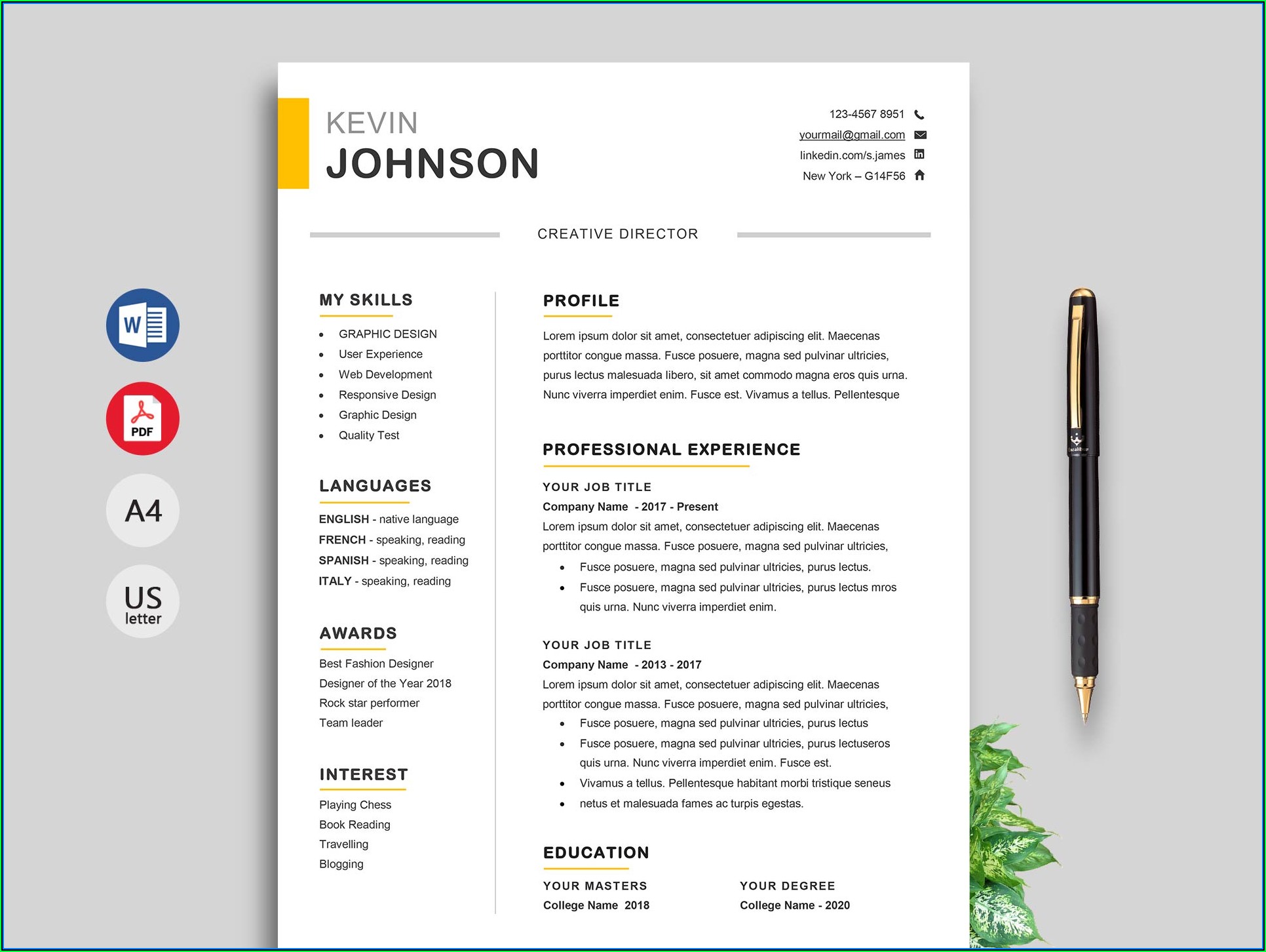 Best Resume Templates Download Free