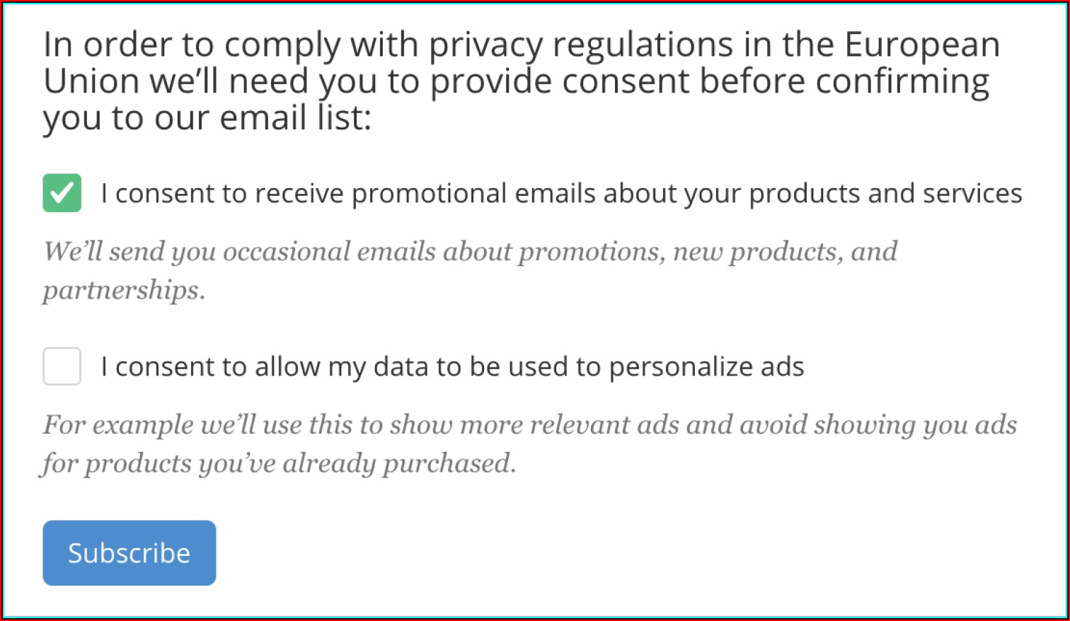Gdpr Consent Form For Photos