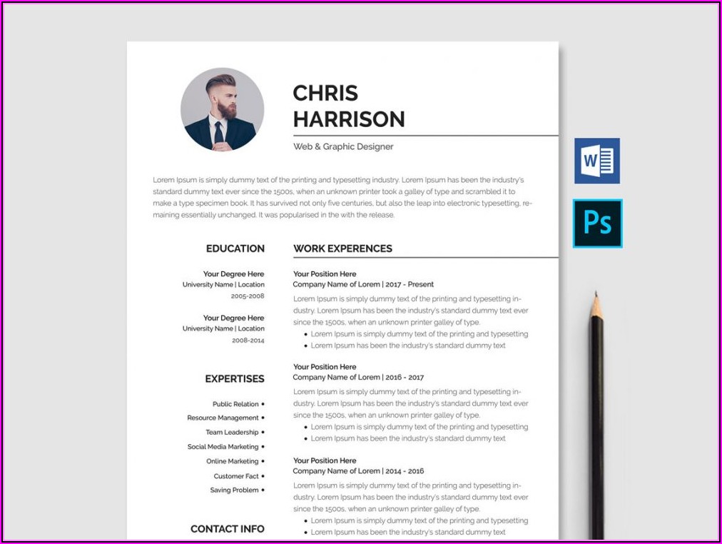 Free Resume Word Template Download