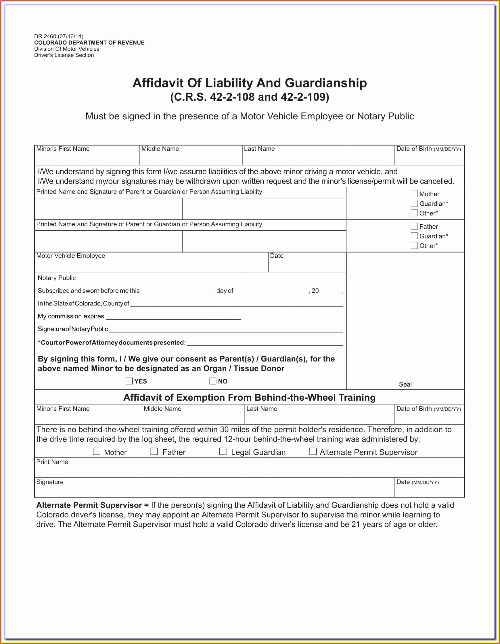 Guardianship Forms For Adults Mn