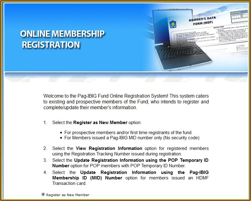 Hdmf Pag Ibig Online Registration Form