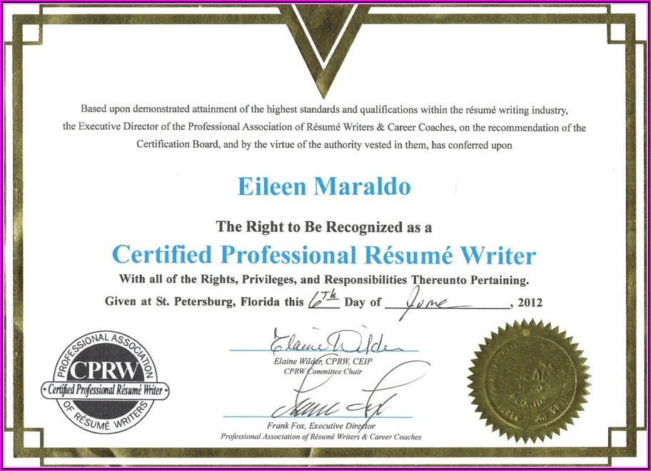 How To Become A Certified Professional Resume Writers Cprw