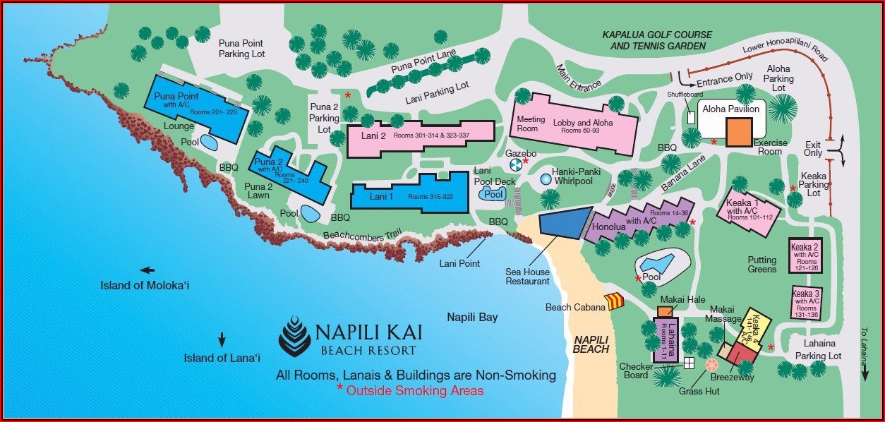 Kaanapali Beach Club Layout - map : Resume Examples #xz20GAGVql