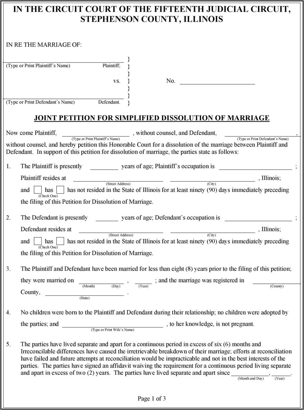 Lake County Ohio Dissolution Of Marriage Forms