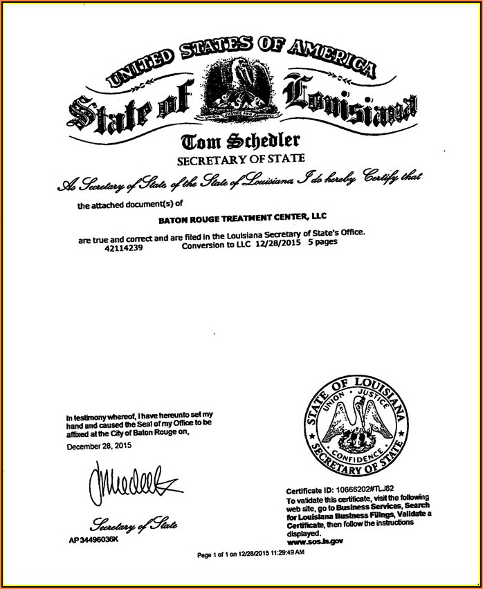 Louisiana Secretary Of State Notary Forms