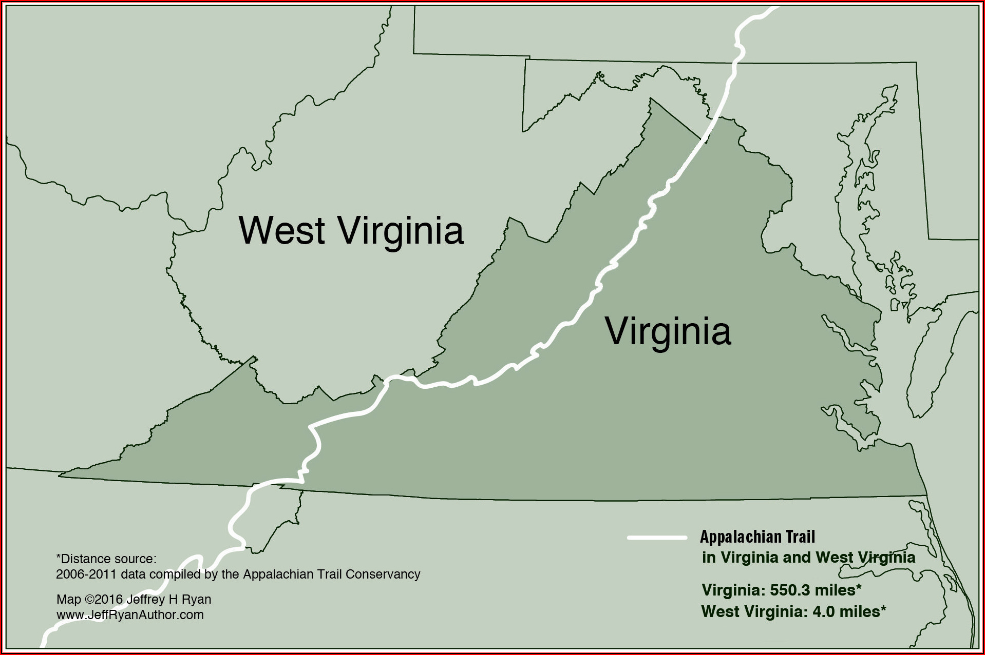 Map Of Appalachian Trail In Virginia