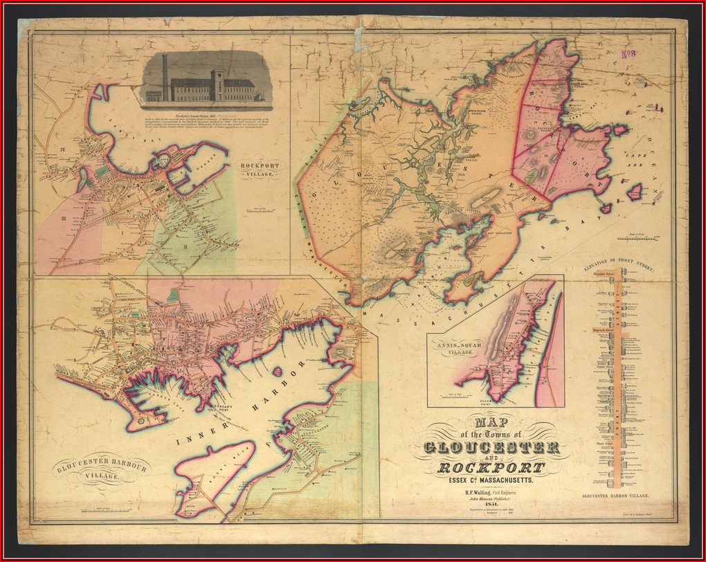 Map Of Cape Ann Ma