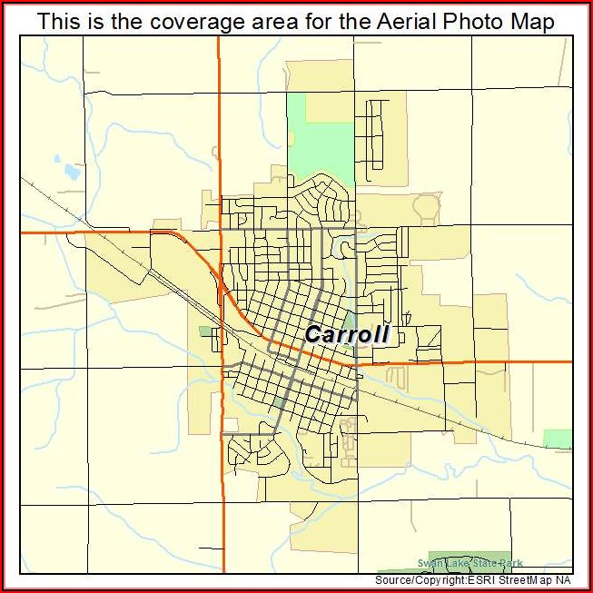 Map Of Carroll Iowa Streets