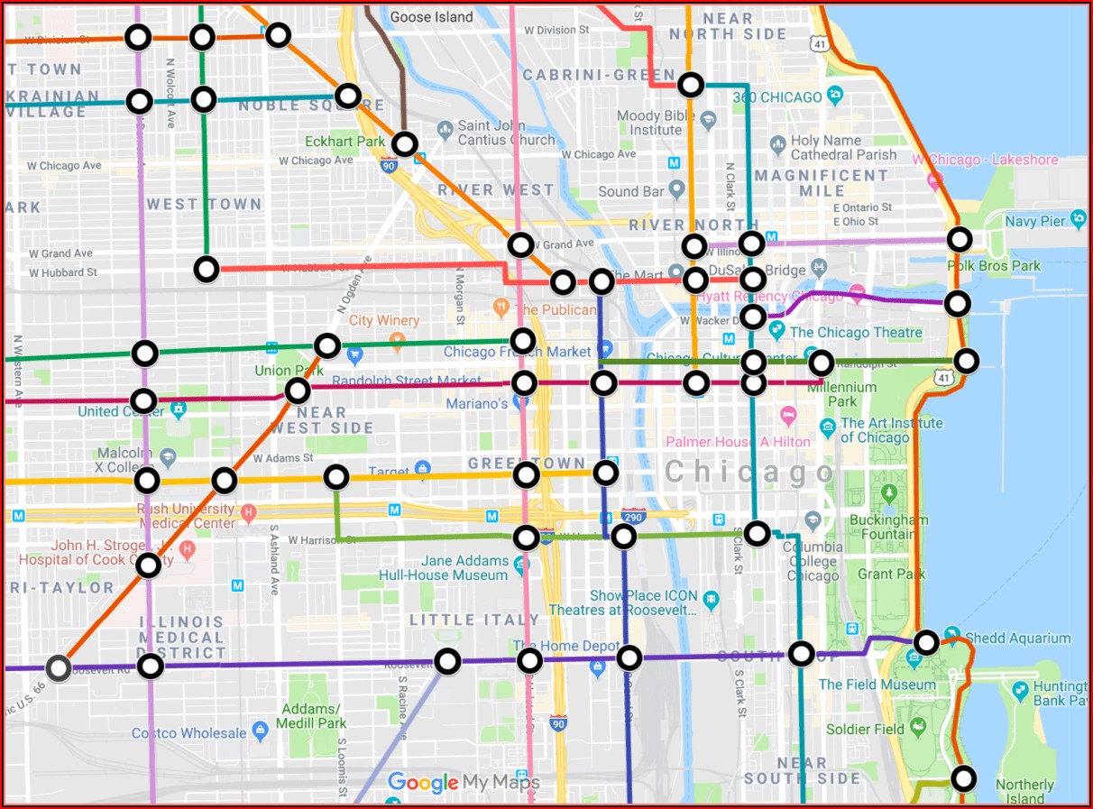Map Of Chicago Mass Transit