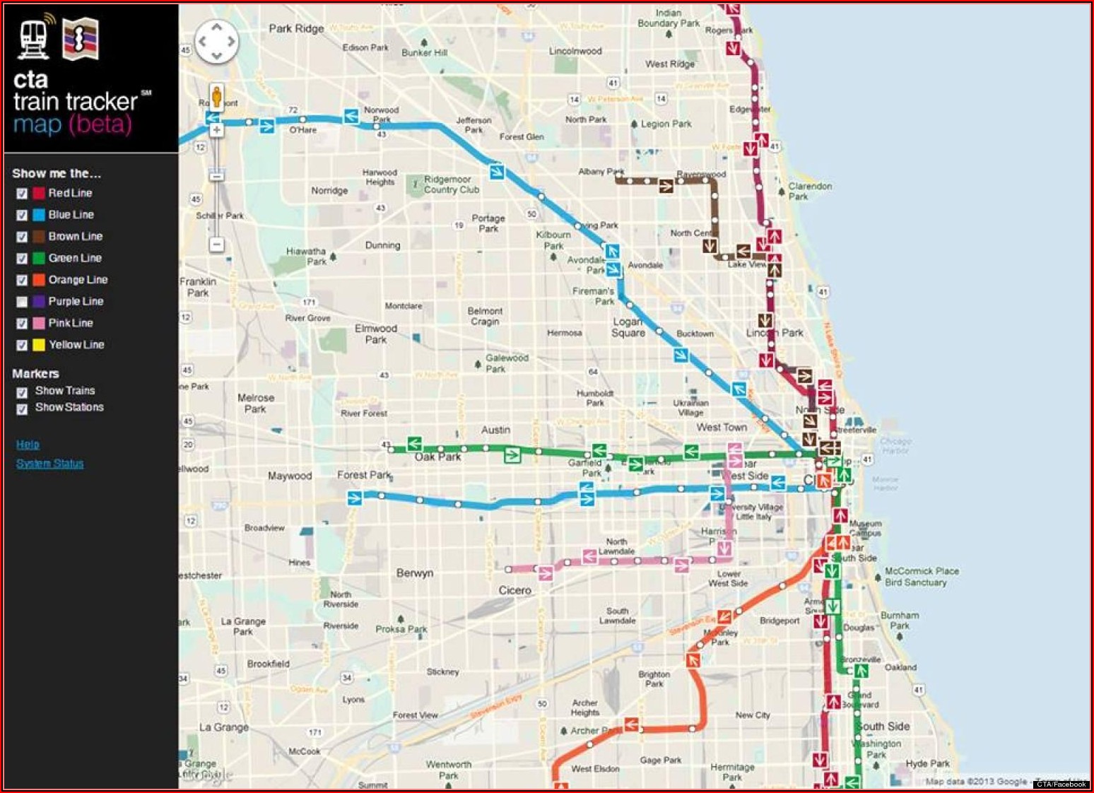 Map Of Chicago Public Transit