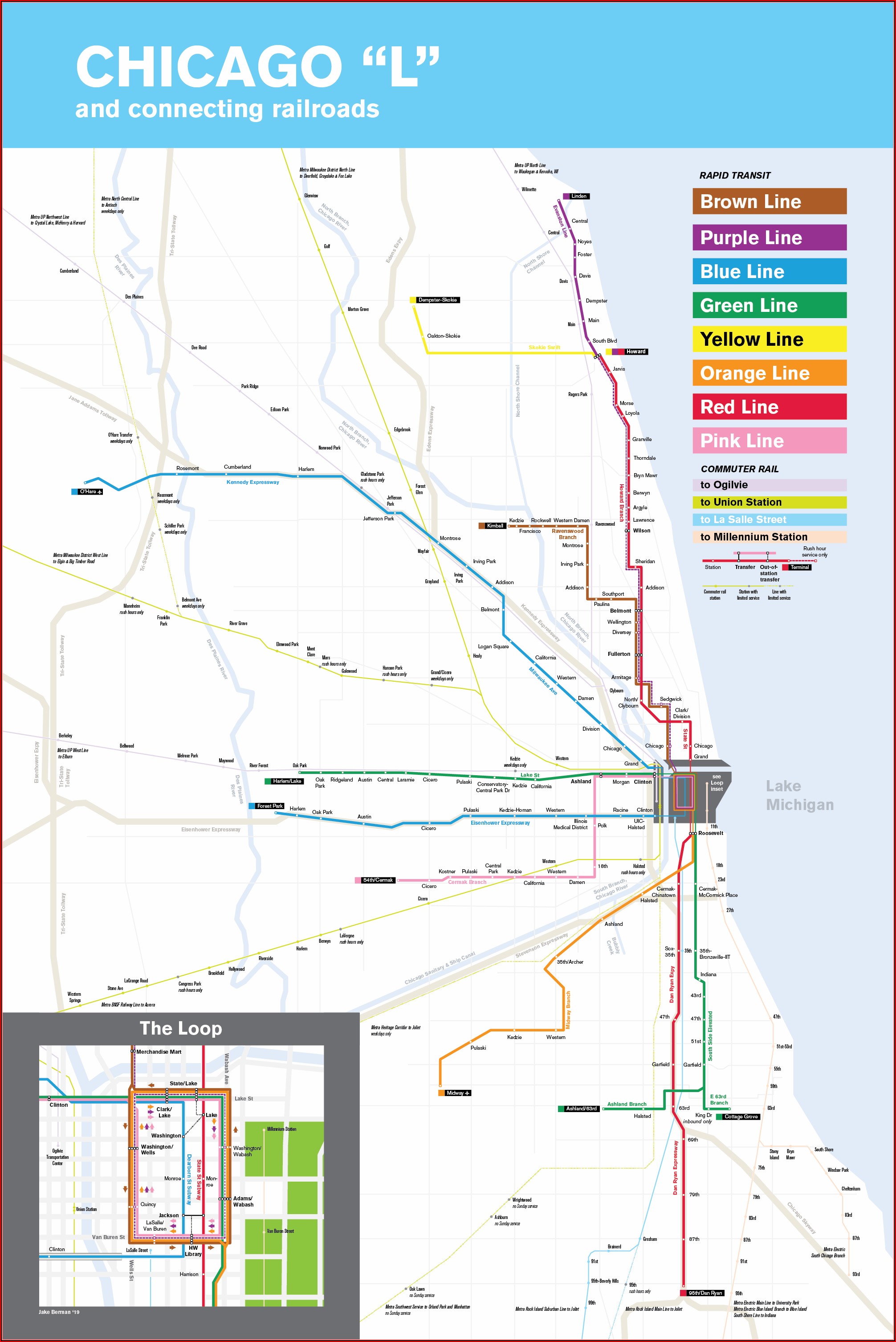 Map Of Chicago Rapid Transit