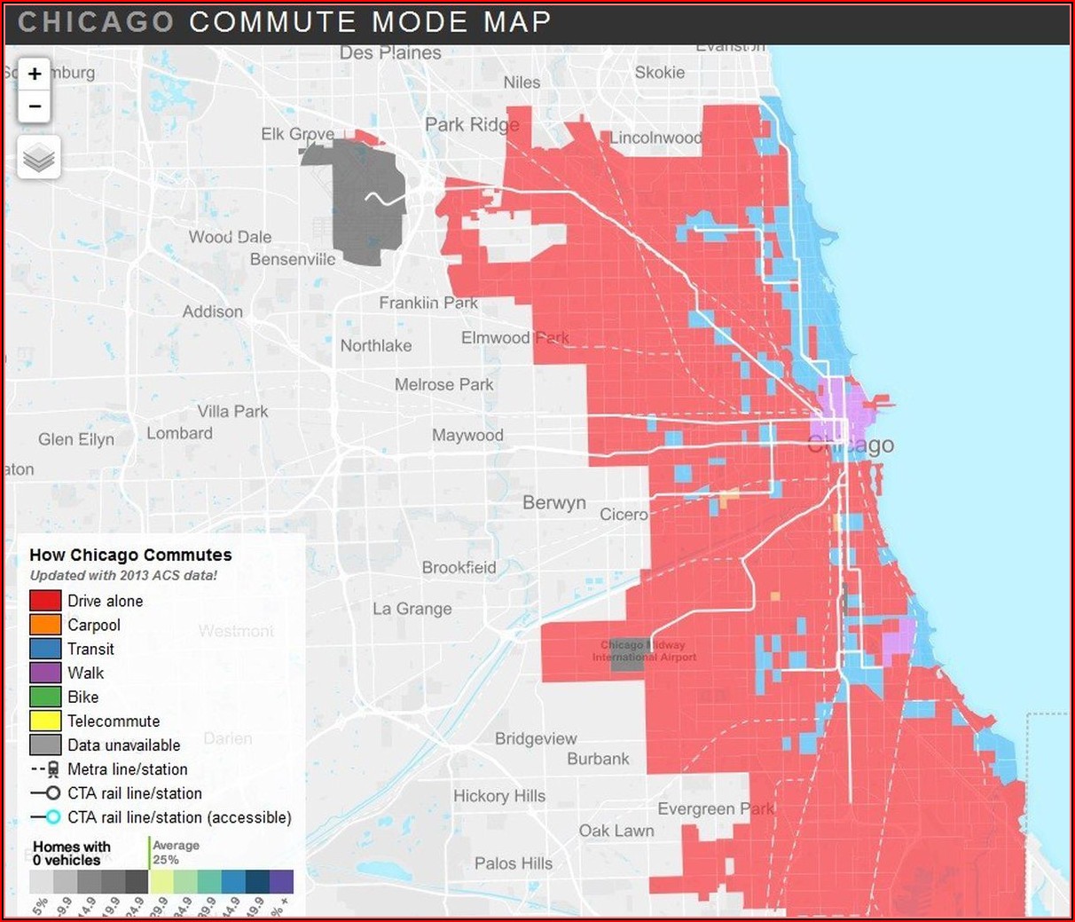 Map Of Chicago Transit