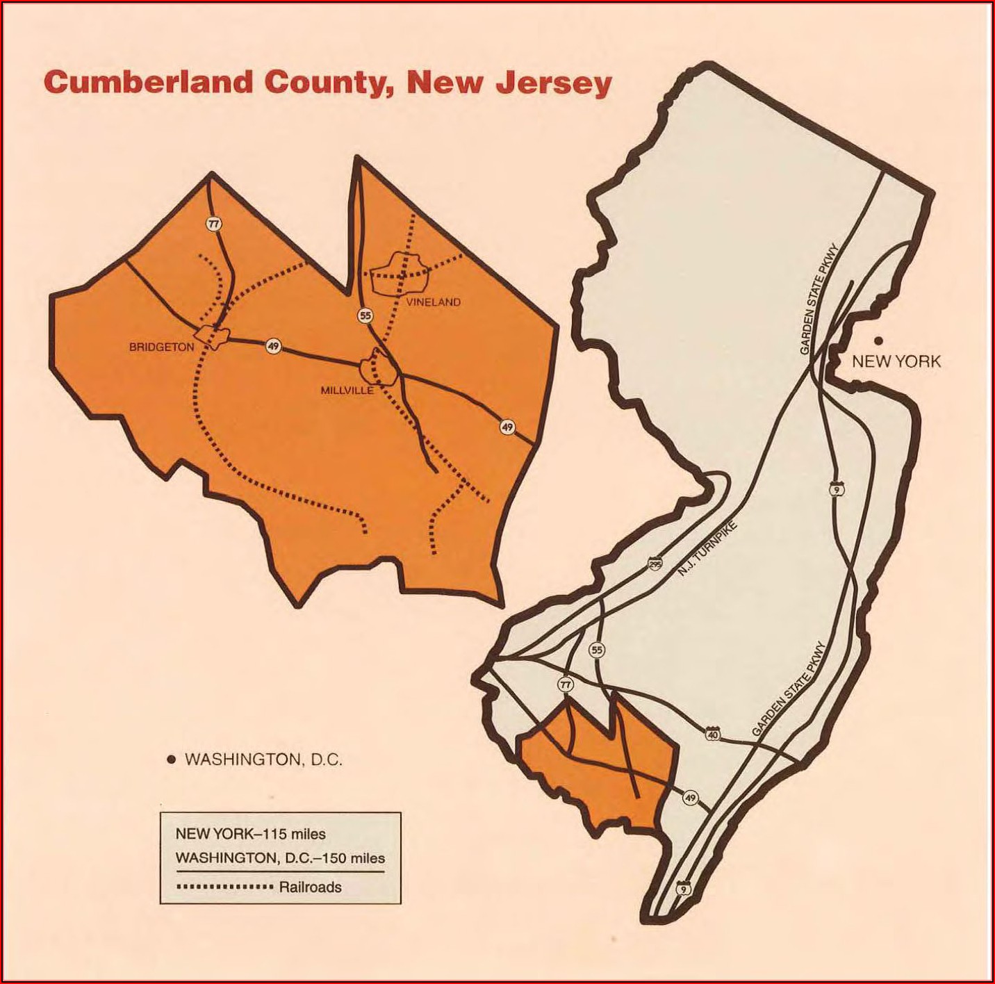 Map Of Cumberland County Nj Municipalities