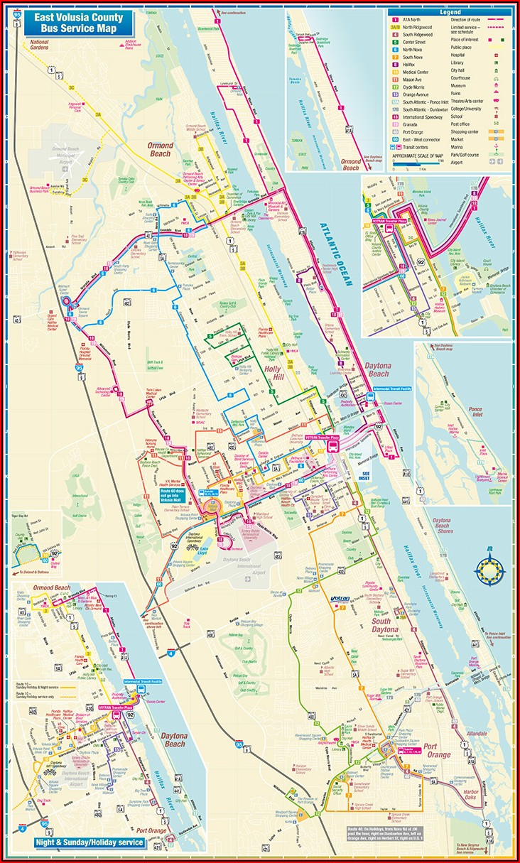 Map Of Daytona Beach Shores Hotels