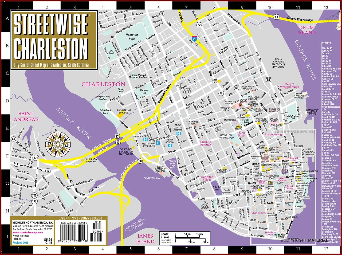 Map Of Downtown Charleston Sc Hotels