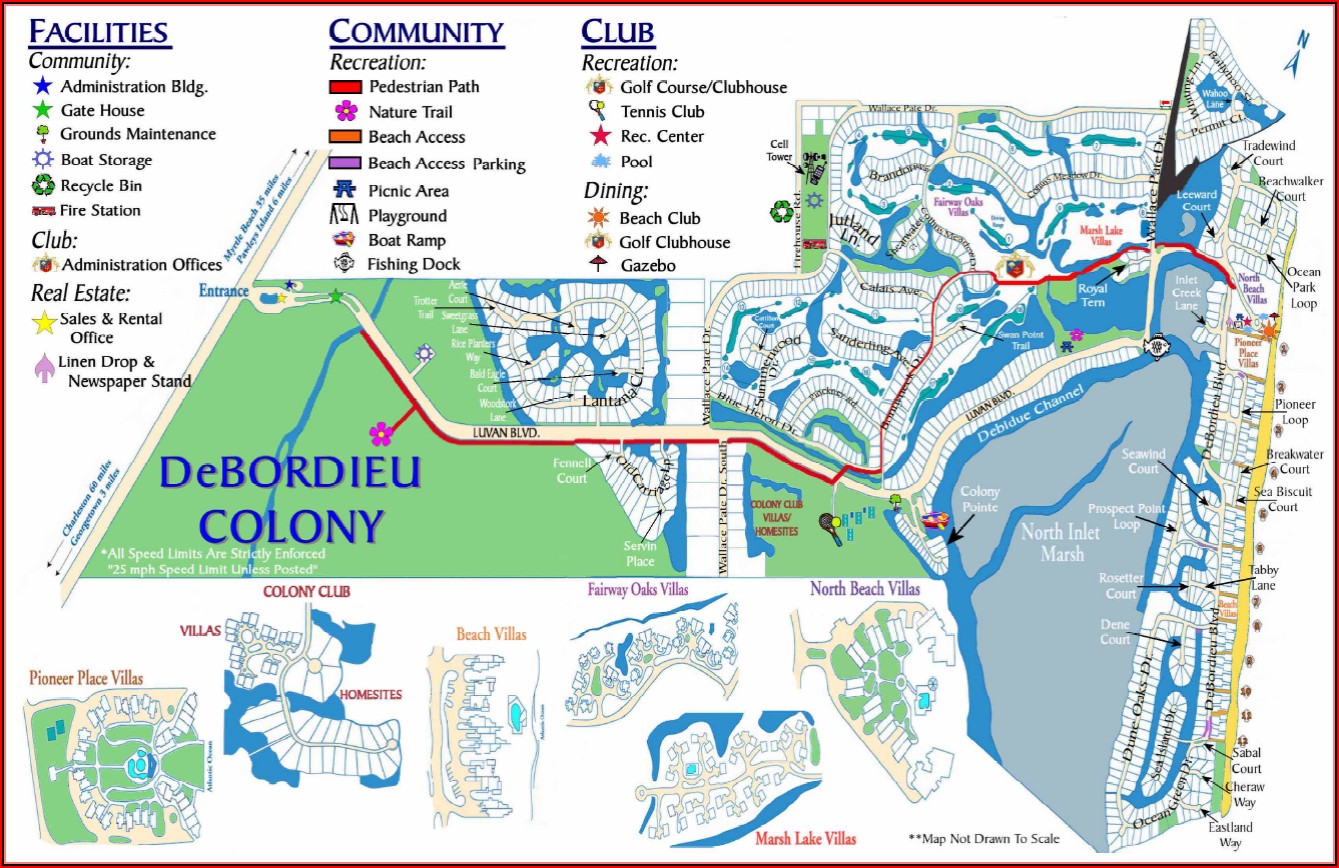 Map Of Golf Courses In North Myrtle Beach