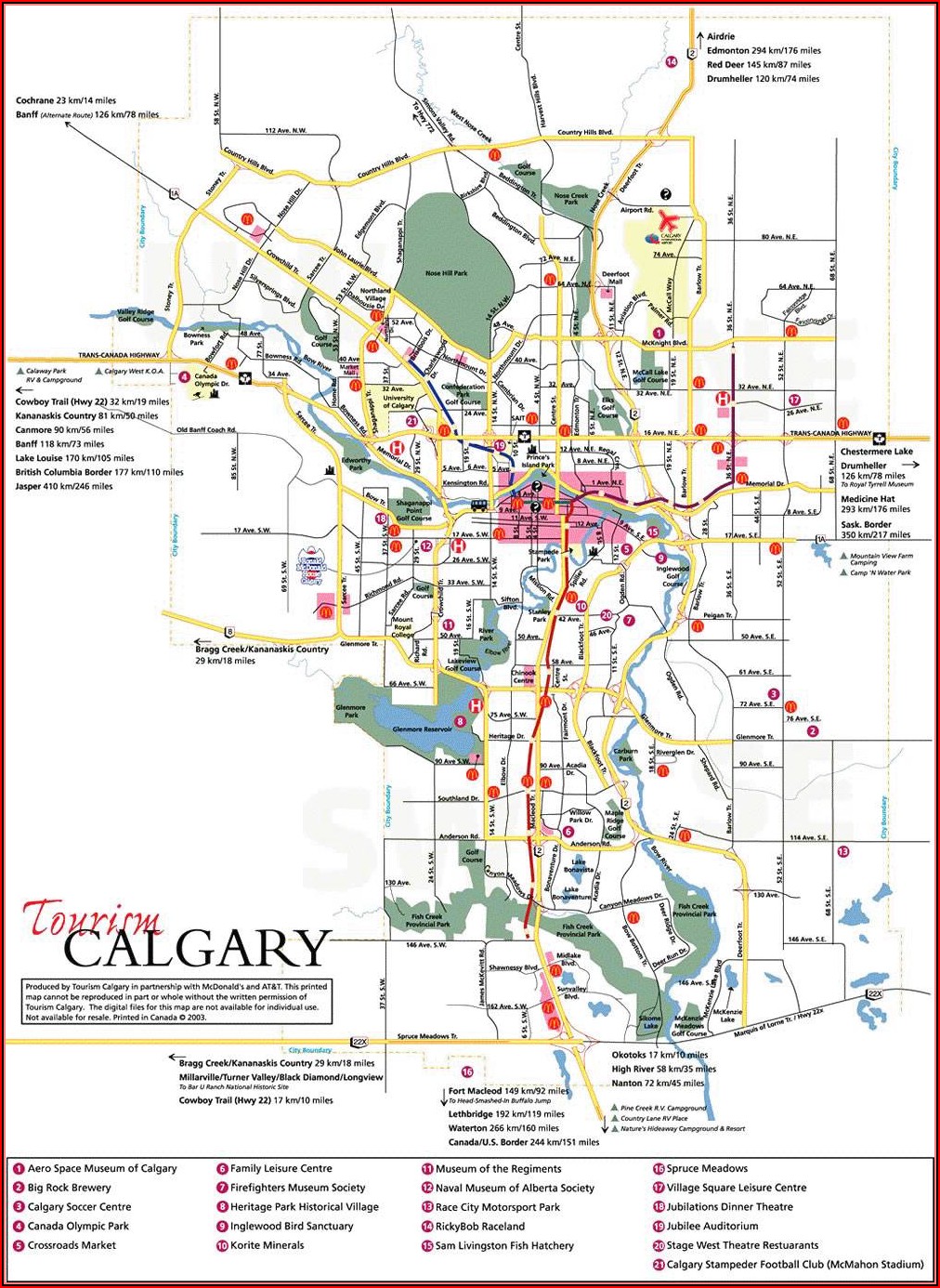 Map Of Hotels In Calgary Alberta