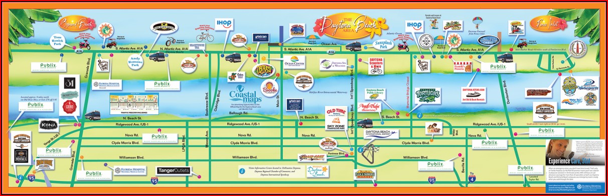 Map Of Hotels In Daytona Beach Fl