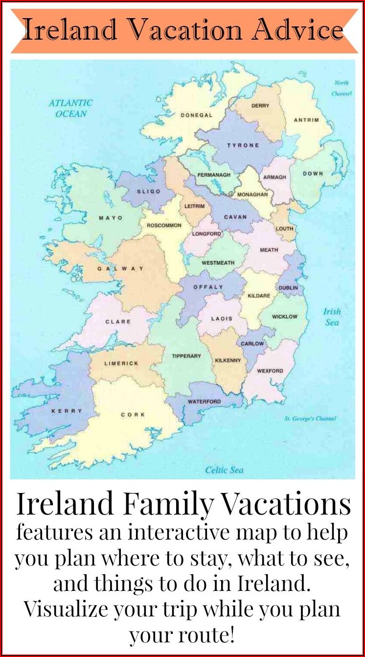 Map Of Ireland For Travel Planning